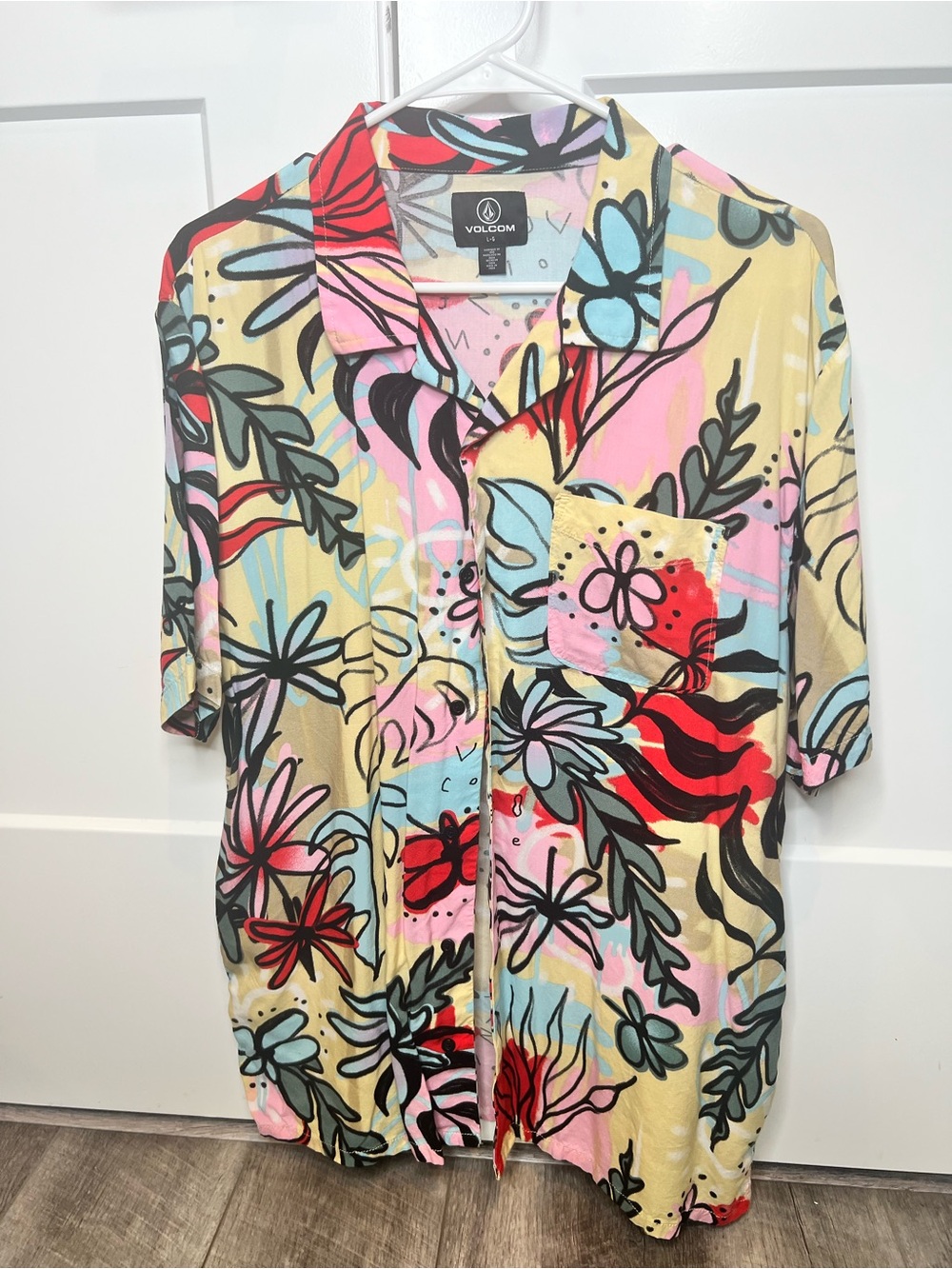 Volcom Pastel Floral Camp Shirt